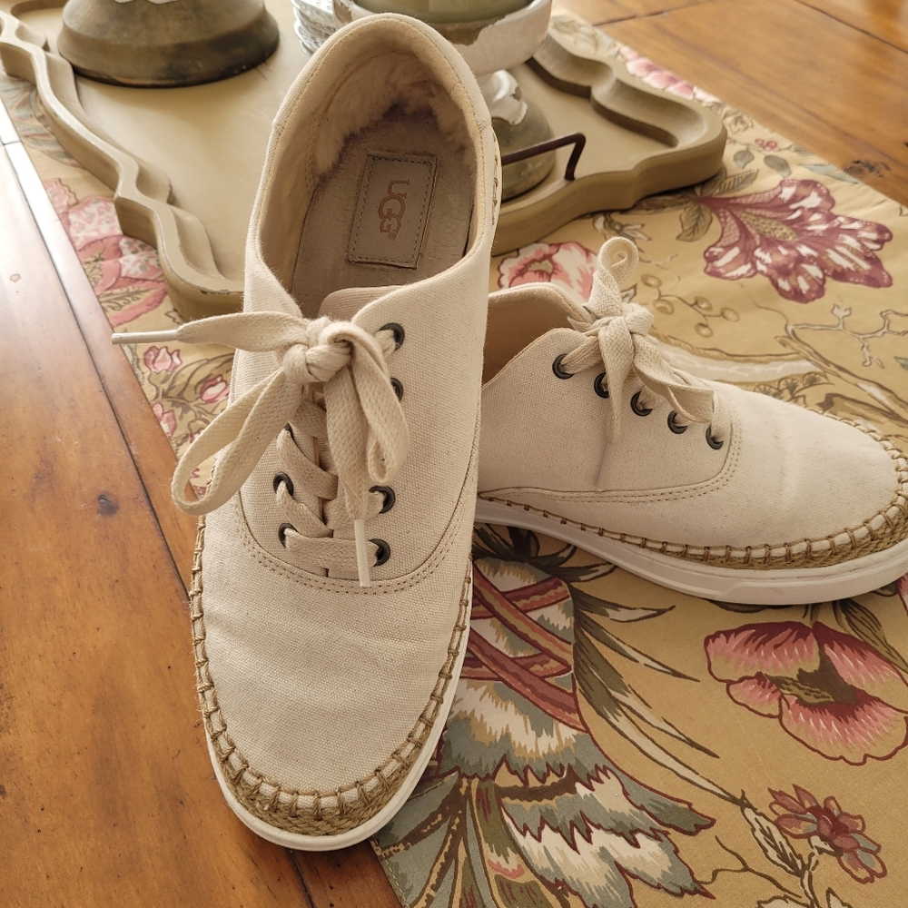 UGG women's canvas shoes size 10